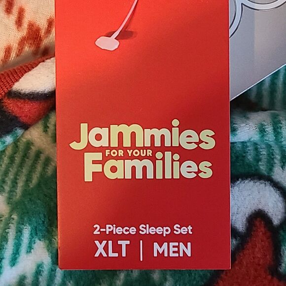 Mickey Christmas Jammies for Families Mens XLT Pajamas 2pc Set NWT Disney Santa - Picture 8 of 16